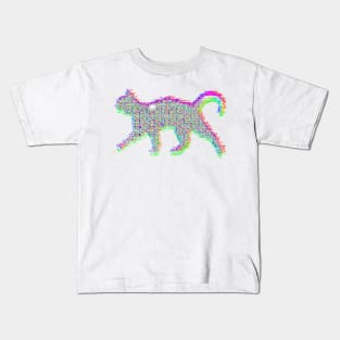 Glitch cat Kids T-Shirt